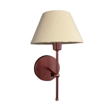 Imagem de Kit 2 Arandelas De Parede clássica Com Interruptor e Cúpula Ref 16 Para Cabeceira de Cama, Quarto, Sala, Casa, Lavabo