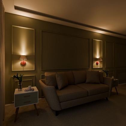 Imagem de Kit 2 Arandelas De Parede clássica Com Interruptor e Cúpula Ref 16 Para Cabeceira de Cama, Quarto, Sala, Casa, Lavabo