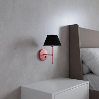 Imagem de Kit 2 Arandelas De Parede clássica Com Interruptor e Cúpula Ref 16 Para Cabeceira de Cama, Quarto, Sala, Casa, Lavabo