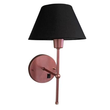 Imagem de Kit 2 Arandelas De Parede clássica Com Interruptor e Cúpula Ref 16 Para Cabeceira de Cama, Quarto, Sala, Casa, Lavabo