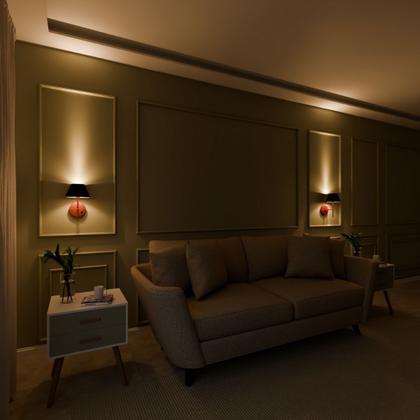 Imagem de Kit 2 Arandelas De Parede clássica Com Interruptor e Cúpula Ref 16 Para Cabeceira de Cama, Quarto, Sala, Casa, Lavabo