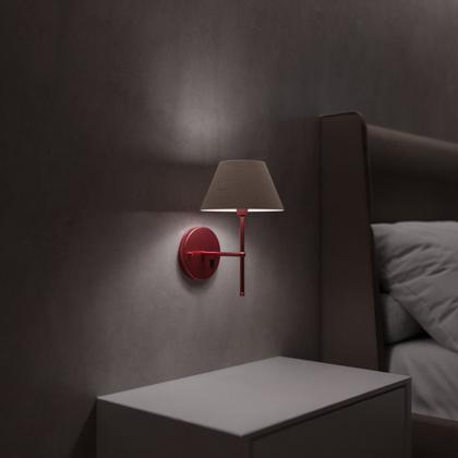 Imagem de Kit 2 Arandelas De Parede Clássica de Alumínio com Interruptor com cúpula Ref 16 com Lâmpada branco frio