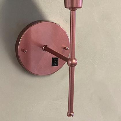 Imagem de Kit 2 Arandelas De Parede Clássica de Alumínio com Interruptor com cúpula Ref 16 com Lâmpada branco frio