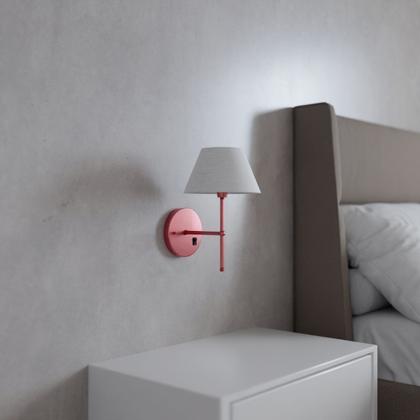 Imagem de Kit 2 Arandelas De Parede Clássica de Alumínio com Interruptor com cúpula Ref 16 com Lâmpada branco frio