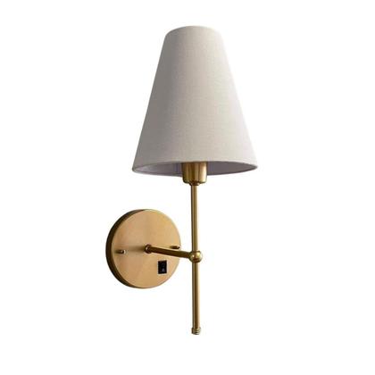 Imagem de Kit 2 Arandelas de Parede Clássica Decorativa Sala, Quarto e Cabeceira e Cama, Corredor Com Interruptor e Cúpula Ref 05