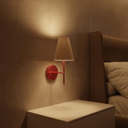 Imagem de Kit 2 Arandelas de Parede Clássica Decorativa Sala, Quarto e Cabeceira e Cama, Corredor Com Interruptor e Cúpula Ref 05