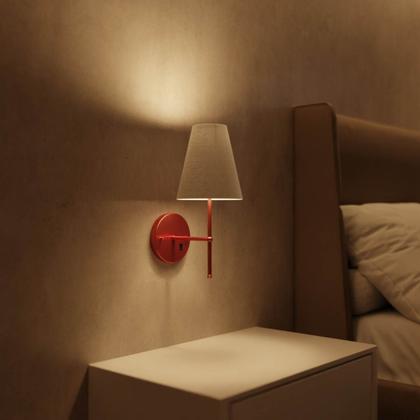 Imagem de Kit 2 Arandelas de Parede Clássica Decorativa Sala, Quarto e Cabeceira e Cama, Corredor Com Interruptor e Cúpula Ref 05