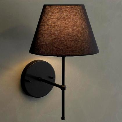 Imagem de Kit 2 Arandelas de Parede Clássica interna Alumínio Com Cúpula Ref 19 iluminação Casa Corredor, Quarto, Sala, Cabeceira de Cama, Banheiro