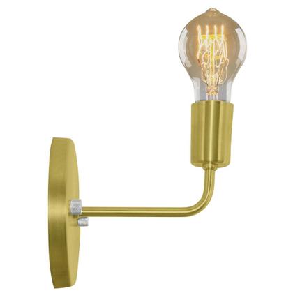 Imagem de Kit 2 Arandelas Tubo Cilindro Gourmet Alumínio Dourado