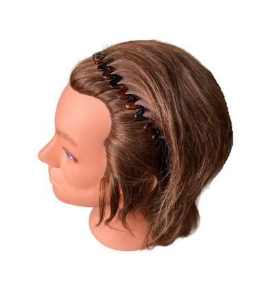 Imagem de Kit 2 Arcos Tiara Plástico 14cm Para Cabelo Marrom