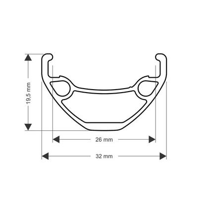 Imagem de Kit 2 Aros Roda 29/36 Furos Válvula Presta Tubeless Ready MTB Cross-Country Enduro Strike Pro Vzan