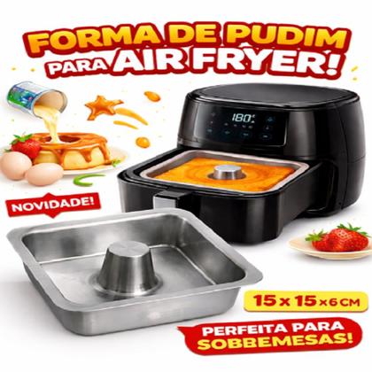 Imagem de Kit 2 assadeiras, formas de alumínio para bolo e pudim  ballerine bolo vulcão e forma quadrada suíça