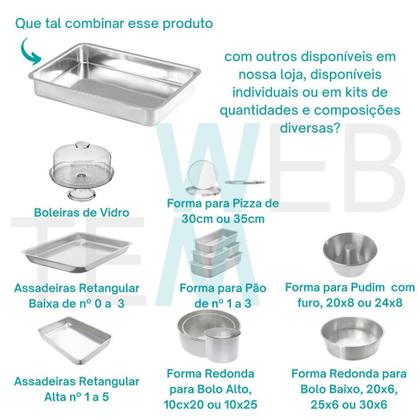 Kit 2 Assadeiras Retangular Alta nº5 Alumínio Sustentável para Assados, Bolos, Lasanha, Cozimento Uniforme, Fácil Limpeza, Uso Caseiro ou Profissional - Grupo Soberano Imagem de Kit 2 Assadeiras Retangular Alta nº5 Alumínio Sustentável para Assados, Bolos, Lasanha, Cozimento Uniforme, Fácil Limpeza, Uso Caseiro ou Profissional