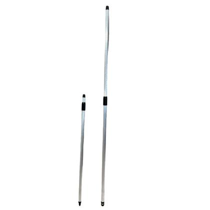 Imagem de Kit 2 até 6 Cabo Retrátil 1,3 Metros Extensor de Alumínio Telescópico Com Rosca 130cm Sanches Vassoura Lt Rodo Tamanho:6