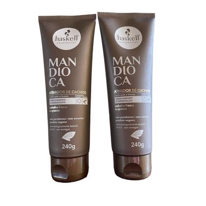 Imagem de Kit 2 Ativador de Cachos Haskell Mandioca 240gr