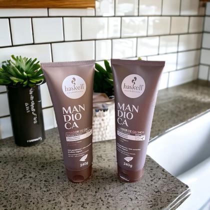 Imagem de Kit 2 Ativador de Cachos Haskell Mandioca 240gr
