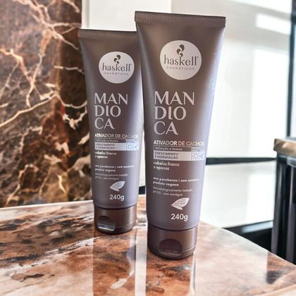 Imagem de Kit 2 Ativador de Cachos Haskell Mandioca 240gr