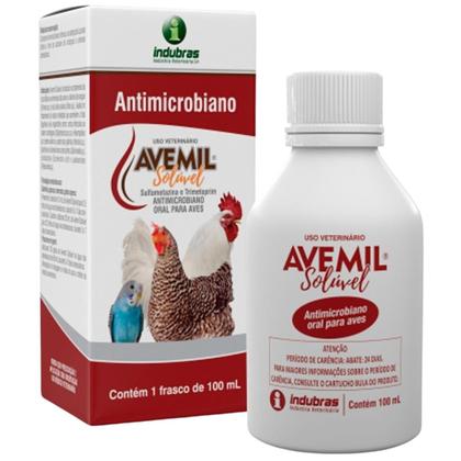 Imagem de Kit 2 Avemil Solúvel 100 Ml - Diarréia em Aves - Indubrás