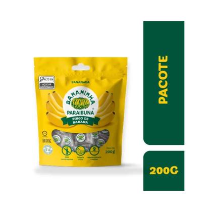 Imagem de Kit 2 Balas Pingo de Banana 200g Bananinha Paraibuna