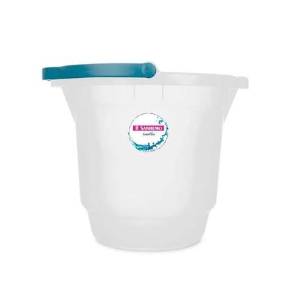 Imagem de Kit 2 Balde Multiuso Hydrus 8,5 litros Transp. 29x26 Cm