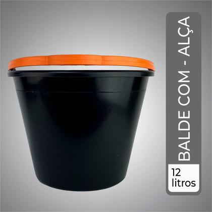 Imagem de Kit 2 Baldes Multiuso Resistente com Alça Reforçada 12 Litros