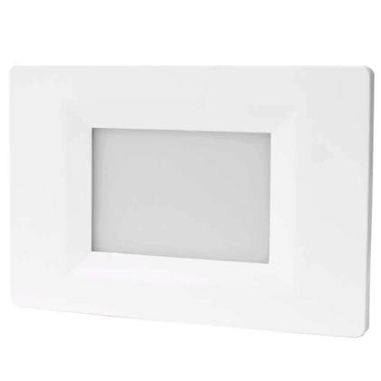 Imagem de Kit 2 Balizador Eco Embutir 4x2 Led 2w Branco Frio 6500k