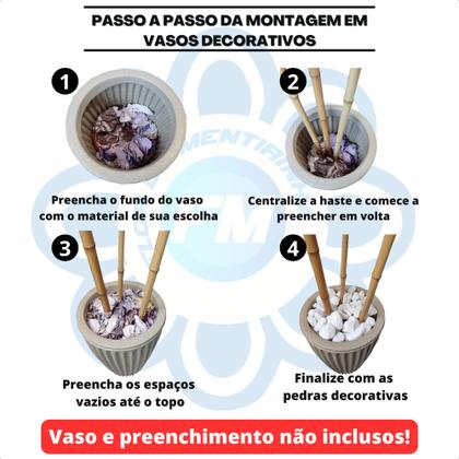 Imagem de Kit 2 Bambu Artificial Sorte Grande 1 Metro Sem Vaso Decoração