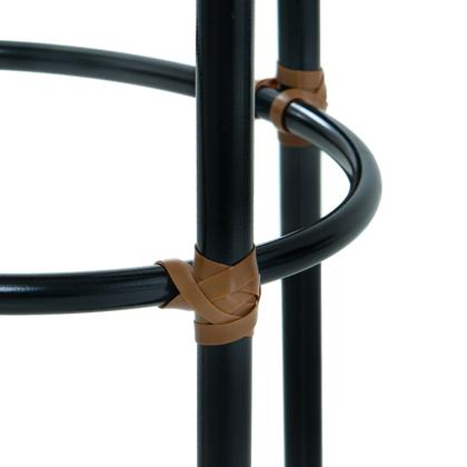 Imagem de Kit 2 Bancos Banquetas Para Bistrô Sofisticadas Com Encosto E Assento Napa Com Estofado