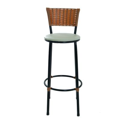 Imagem de Kit 2 Bancos Banquetas Para Bistrô Sofisticadas Com Encosto E Assento Napa Com Estofado