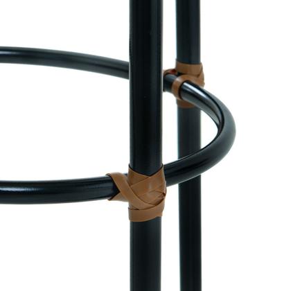 Imagem de Kit 2 Bancos Banquetas Para Bistrô Sofisticadas Com Encosto E Assento Napa Com Estofado