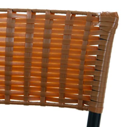 Imagem de Kit 2 Bancos Banquetas Para Bistrô Sofisticadas Com Encosto E Assento Napa Com Estofado