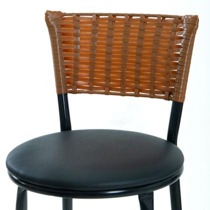 Imagem de Kit 2 Bancos Banquetas Para Bistrô Sofisticadas Com Encosto E Assento Napa Com Estofado