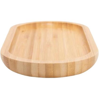 Imagem de Kit 2 Bandeja Bambu Oval 34cm Ecokitchen Mimo Style Travessa Tábua Gamela Petisqueira