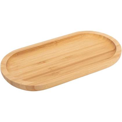 Imagem de Kit 2 Bandeja Bambu Oval 34cm Ecokitchen Mimo Style Travessa Tábua Gamela Petisqueira