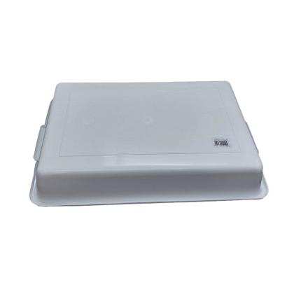 Imagem de Kit 2 Bandeja Retangular 7 Litros Plástica Multiuso Alimento