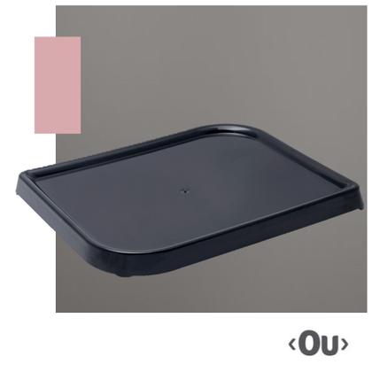 Imagem de Kit 2 Bandejas Travessa Retangular Decorativa Multiuso Pia Banheiro Lavabo Preto - Ou