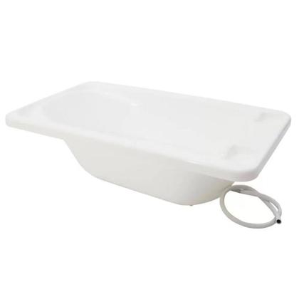 Imagem de Kit 2 Banheira de Bebê com suporte Dobrável Galzerano - Acqua Trio Branco 20L