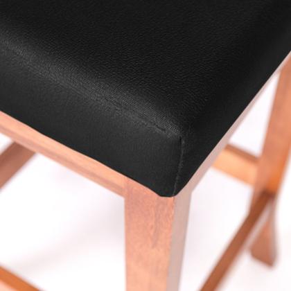 Imagem de Kit 2 Banqueta Alta em Madeira Maciça Toquio