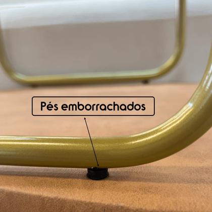 Imagem de Kit 2 Banqueta Para Penteadeira Quarto Puff Base Ferro Facto