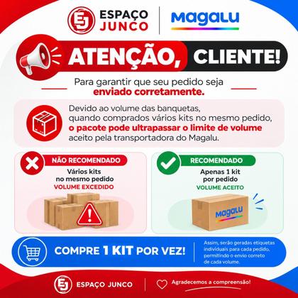 Imagem de Kit 2 banquetas alta elo juncada junco café cozinha bar balcão area gourmet
