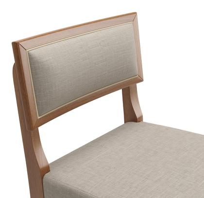 Imagem de Kit 2 Banquetas Altas Bar Luxo Comfort Banco Pés Em Madeira Maciça Balcão Área Gourmet Sacada Bege