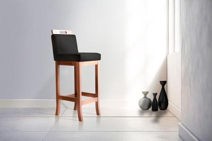 Imagem de Kit 2 Banquetas Altas em Madeira Maciça Florença