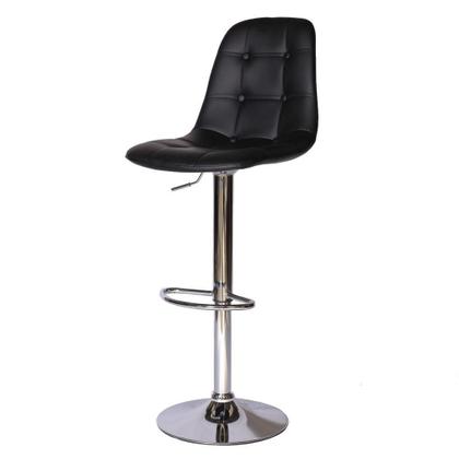 Imagem de Kit 2 Banquetas Altas Estofadas Com Encosto Alto Para Bar Balcão Cozinha Americana Linha Sala Bancada Penteadeira Giratórias Com Regulagem De Altura