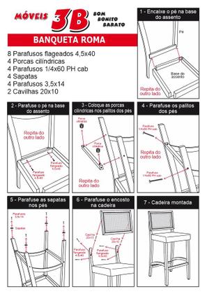 Imagem de Kit 2 Banquetas Altas Pés Em Madeira Maciça Com Encosto em Rattan e Assento Estofado  Conforto, Design Clássico e Elegância para Cozinha ou Balcão