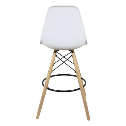 Imagem de Kit 2 Banquetas Charles Eames Eiffel Wood Design Base Fixa