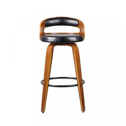 Imagem de Kit 2 Banquetas para Cozinha Altas Giratórias Madeira Roma Rivatti