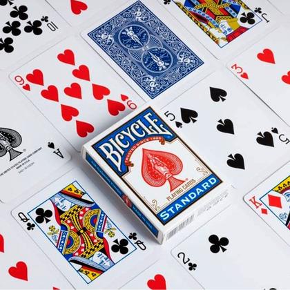 Imagem de Kit 2 Baralhos Bicycle Standard Azul E Vermelho Cartas Poker