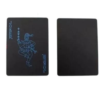 Imagem de Kit 2 Baralhos Black A Prova D'agua - Preto Com Azul