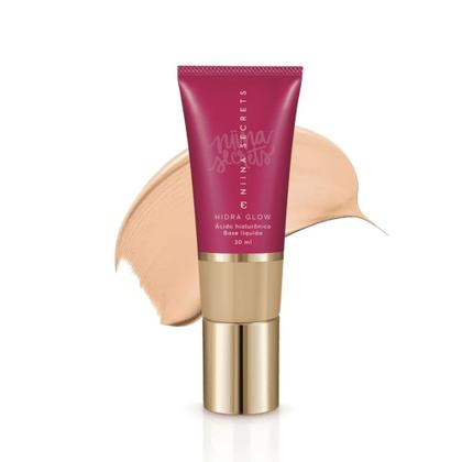 Kit 2 Base Líquida Eudora Niina Secrets Hidra Glow Cor 25 Média Cobertura 30ml Imagem de Kit 2 Base Líquida Eudora Niina Secrets Hidra Glow Cor 25 Média Cobertura 30ml