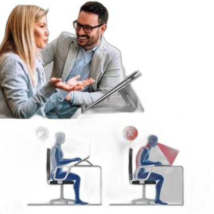 Imagem de Kit 2 Base Suporte Ergonomico Notebook Tablet Apoio Portatil